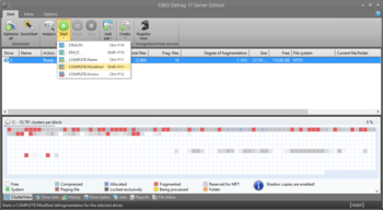 O&O Defrag Server Edition screenshot