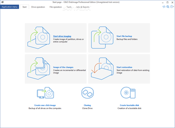 O&O DiskImage Professional screenshot