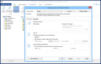 O&O DiskImage Server Edition screenshot 4