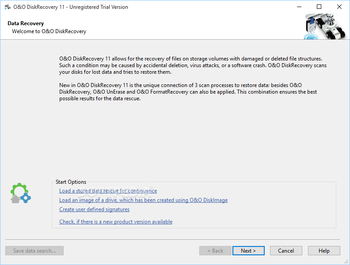 O&O DiskRecovery screenshot