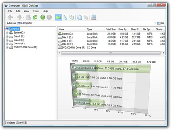 O&O DiskStat Workstation Edition  screenshot