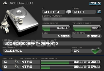 O&O DriveLED Professional Edition screenshot 2