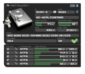 O&O DriveLED Workstation Edition  screenshot 2