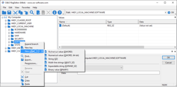 O&O RegEditor screenshot 2