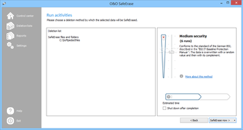 O&O SafeErase Workstation screenshot 3