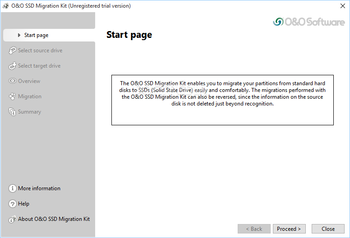 O&O SSD Migration Kit screenshot