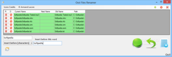 Ooii Files Renamer screenshot