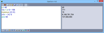 OpalCalc screenshot