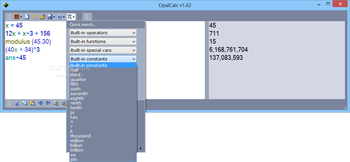 OpalCalc screenshot 3