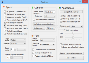 OpalCalc screenshot 4