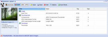 Opanda IExif screenshot