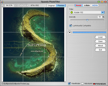 Opanda PhotoFilter screenshot