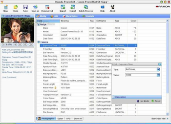 Opanda PowerExif Editor screenshot 2
