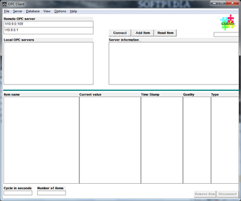 OPC Client screenshot