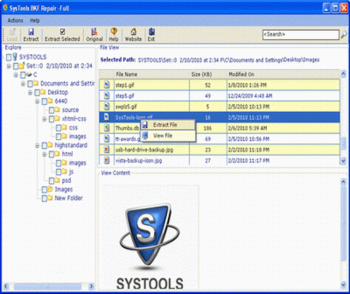 Open BKF File screenshot 2