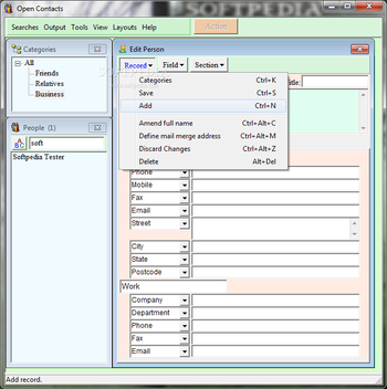 Open Contacts screenshot 2