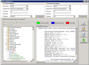 Open DBDiff screenshot