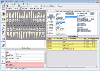 Open Dental screenshot 5