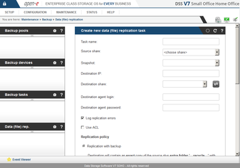 Open-E Data Storage Software Small Office Home Office screenshot 11