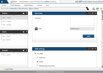 Open-E Data Storage Software Small Office Home Office screenshot 6