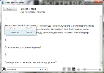Open eBook Reader screenshot