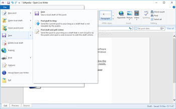 Open Live Writer screenshot 6