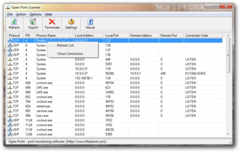 Open Ports Scanner screenshot