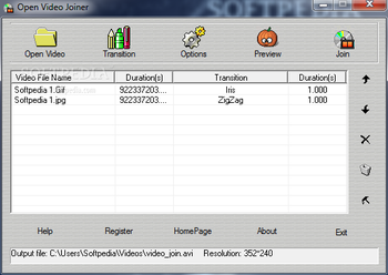Open Video Joiner screenshot