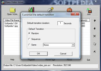 Open Video Joiner screenshot 2