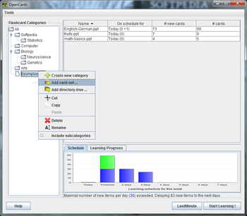 OpenCards screenshot 2
