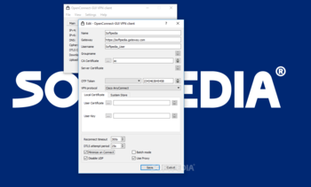 OpenConnect-GUI VPN client screenshot 3