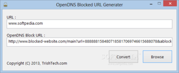 OpenDNS Blocked URL Generator screenshot