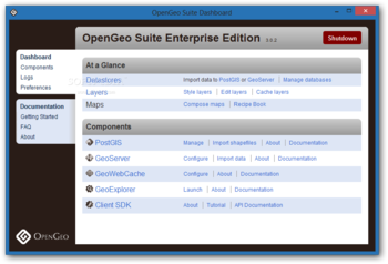 OpenGeo Suite Enterprise Edition screenshot