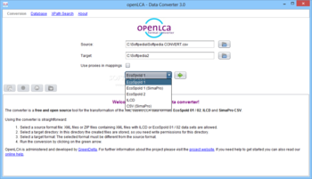openLCA - Data Converter screenshot 2