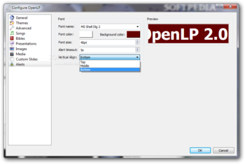 OpenLP screenshot 13