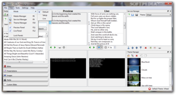 OpenLP screenshot 4