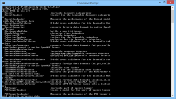 OpenNLP screenshot