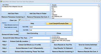 OpenOffice Calc Extract Text From ODS Files Software screenshot 3