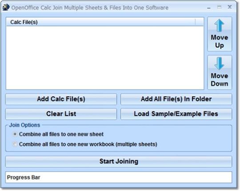 OpenOffice Calc Join Multiple Sheets & Files Into One Software screenshot