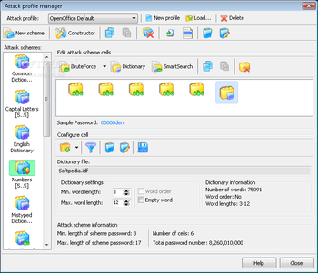 OpenOffice Calc Password Recovery screenshot 2