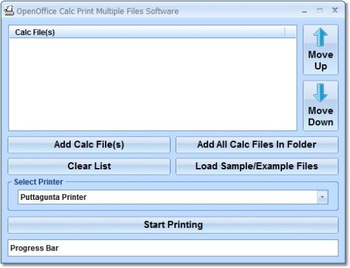 OpenOffice Calc Print Multiple Files Software screenshot