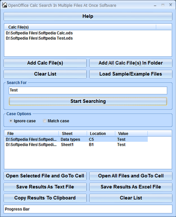 OpenOffice Calc Search In Multiple Files At Once Software screenshot