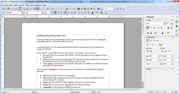 OpenOffice screenshot