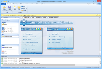 OpenOffice Password Cracker screenshot