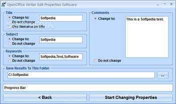 OpenOffice Writer Edit Properties Software screenshot 2