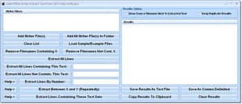 OpenOffice Writer Extract Text From ODT Files Software screenshot