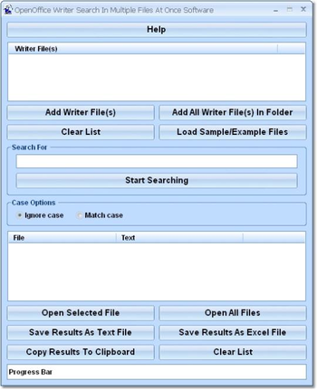 OpenOffice Writer Search In Multiple Files At Once Software screenshot