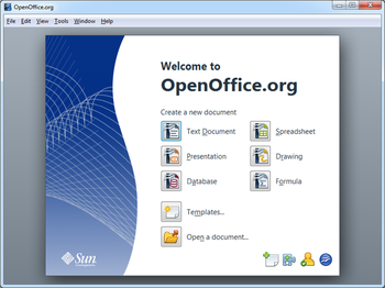 OpenOffice.org Portable screenshot