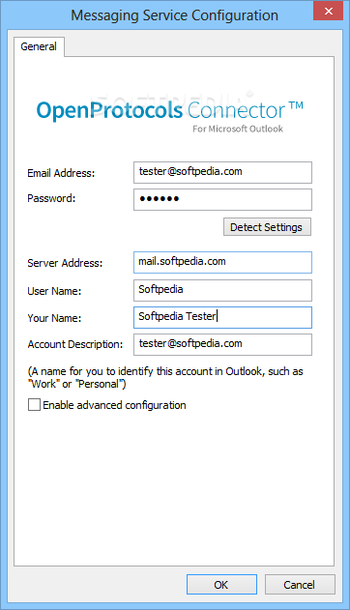 OpenProtocols Connectors For Microsoft Outlook screenshot