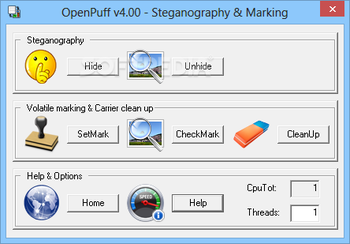 OpenPuff screenshot